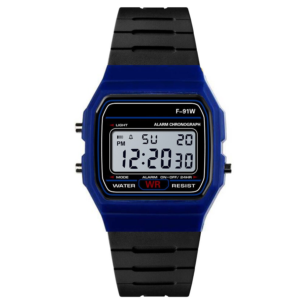 Led Waterbestendig Digitale Horloge Mannen Quartz Horloge & Casual Sport Analoge Reloj Hombre Часы Мужские Наручные: Blue