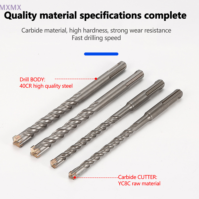 Broca de puntas cruzadas de carburo SDS Plus, 4/5/5, 5/6/6, 5/7/8/9/10/12x110mm, para pared de hormigón, bloque de ladrillo, martillo eléctrico, mampostería