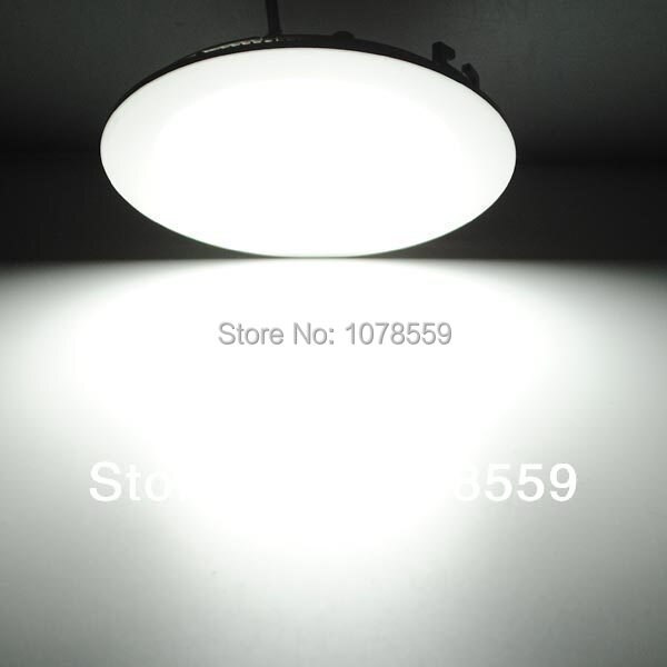 Panel de luces led de 12W, chip Epistar, 960lm, Blanco cálido/blanco, redondo, suspendido, SMD, 85-265V,