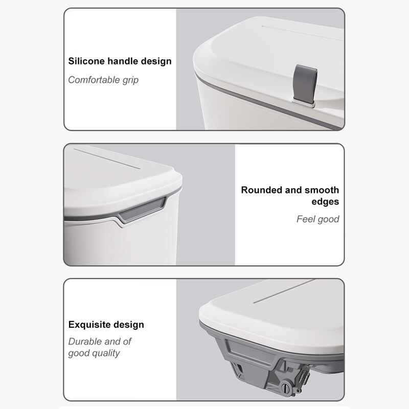 Wall Mounted Hanging Trash Bin For Kitchens Cabinet Door With Lid Trashs Bin Garbage Cans Counter Bins Trash Can Bathroom