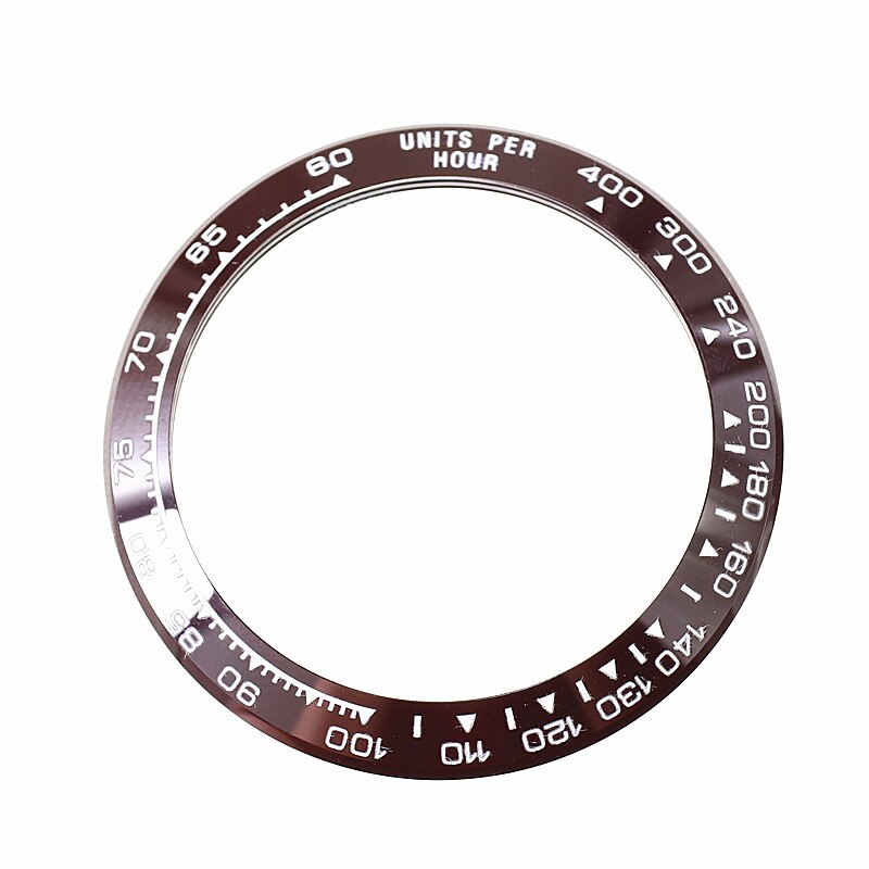 38mm/38.5mm zegarek ceramiczny Bezel wkładka dla mężczyzn zegarek twarz wiele stylów zegarki wymienić akcesoria średnica wewnętrzna 30.7mm: 38.5 kawa biały