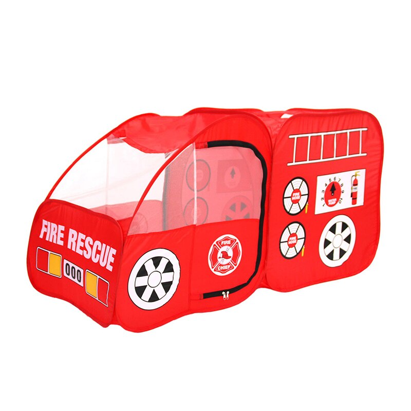 Fire Truck Tent for Kids Toddlers Boys Girls Red Fire Engine Pop Up Pretend Playhouse Quick Set Up Foldable Children's Tent