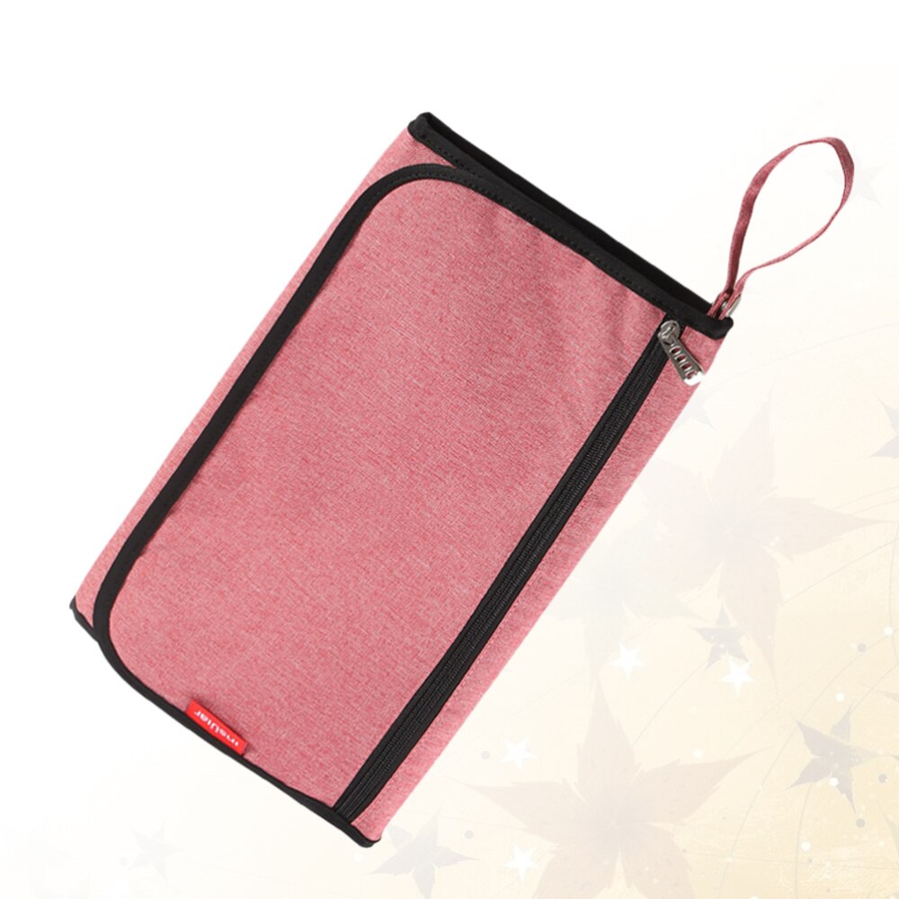 1Pc Baby Luier Mat Opvouwbare Luiers Aankleedkussen Draagbare Waterdichte Luier Verandering Mat Opbergtas (Grijs)