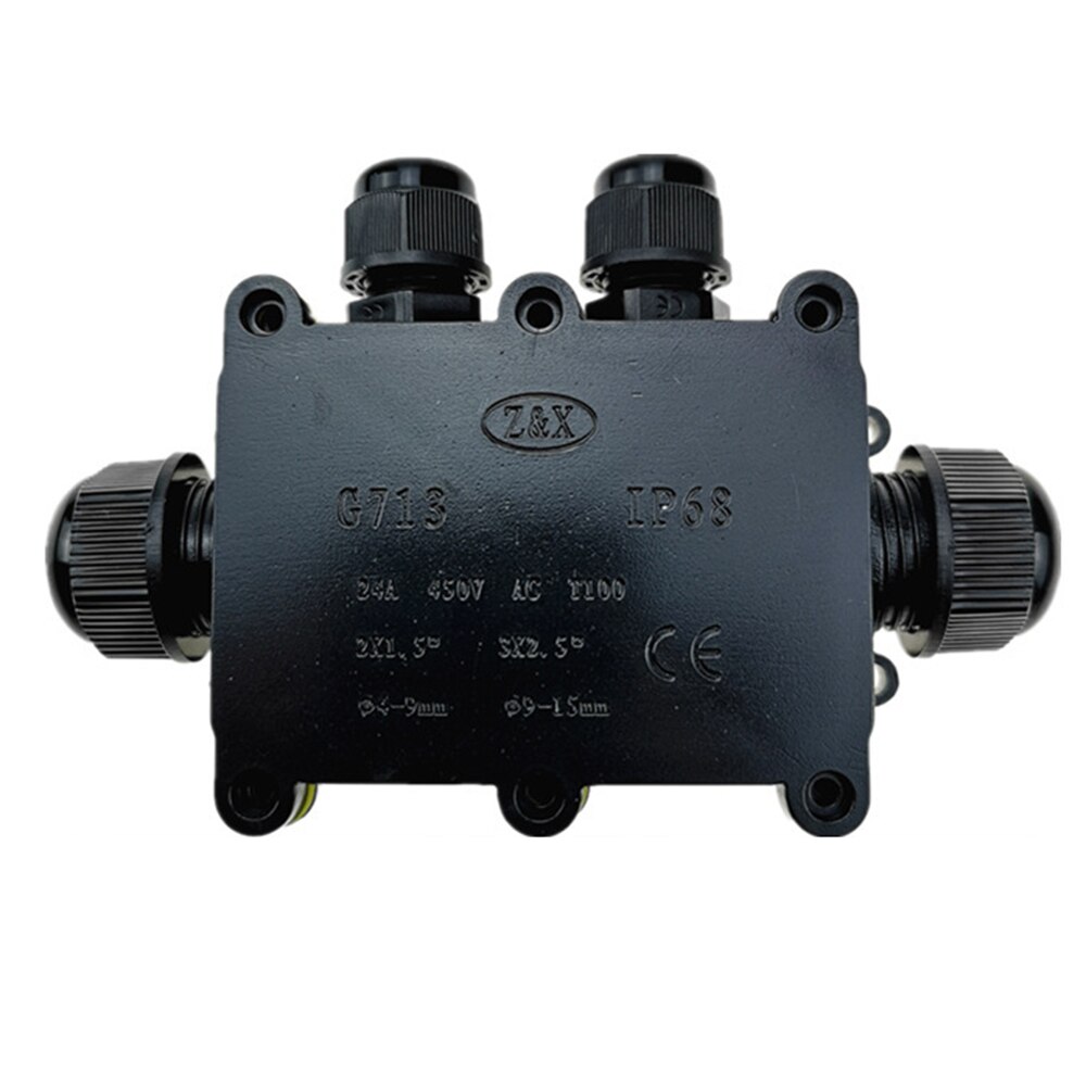 Junction box Waterproof Cable connection Junction box 450V IP68 socket Fire Resistant Junction box 24A