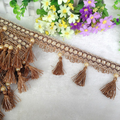 12 piha / tontti verho pitsi koriste tupsu hapsu diy helmet pallo sohva pöytäliina pitsitarvikkeet roikkuu side ompelu: 7 pronssia