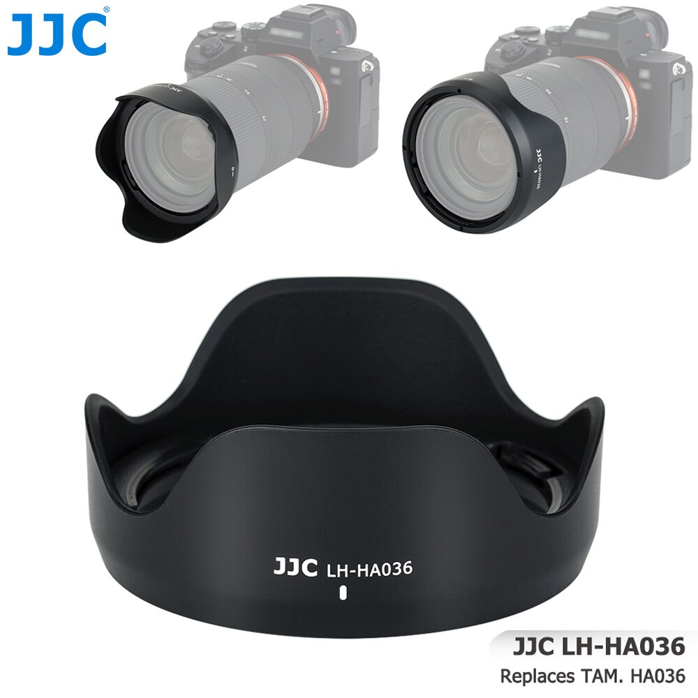 Jjc Camera Bloem Zonnekap Voor Tamron 28-75Mm F/2.8 Di Iii Rxd Lens (Model: a036) Vervangt Tamron HA036 Zonnekap Abs Zwart