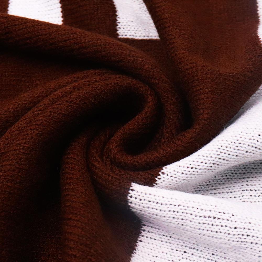 Knit Blanket For Kid with Football Pattern Soft Baby Knit Blanket DOM1483