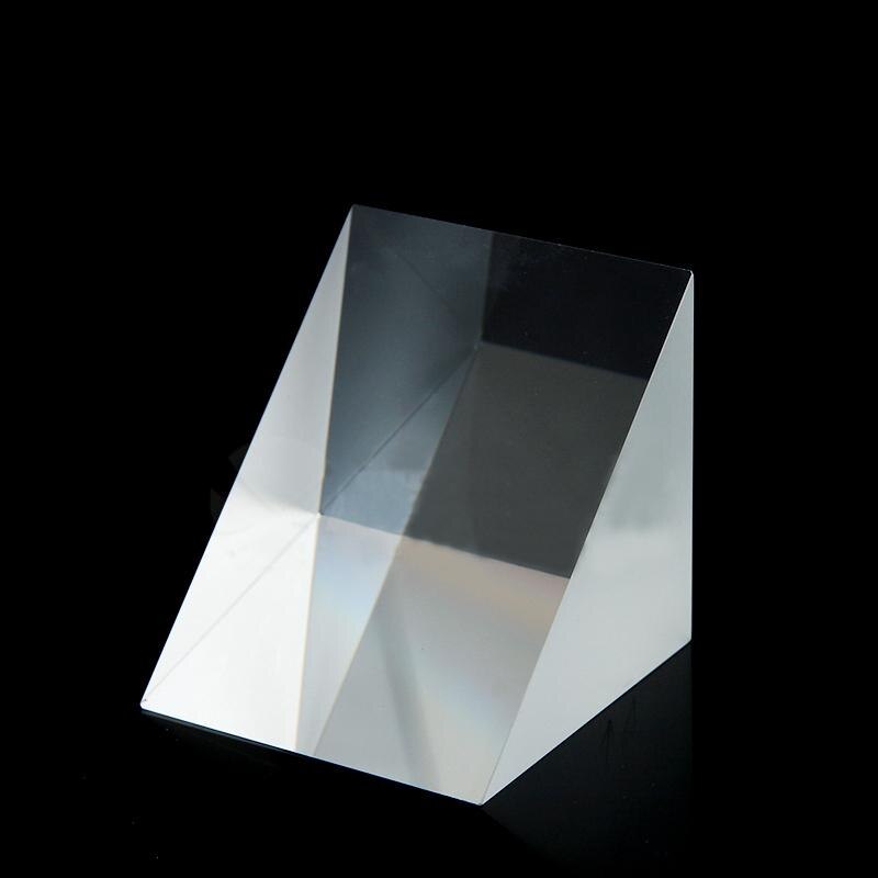 50x50x50mm Optical Glass Triangular Prisms Lsosceles K9 Prism Physics Refractor Light Spectrum Optics