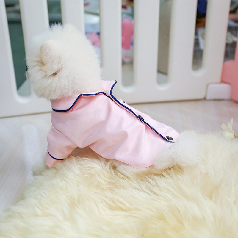 Soft Silk French Bulldog Pajamas Pet Dog Pajama For Small Dogs Shih Tzu Puppy Cat Clothes Pets Clothing