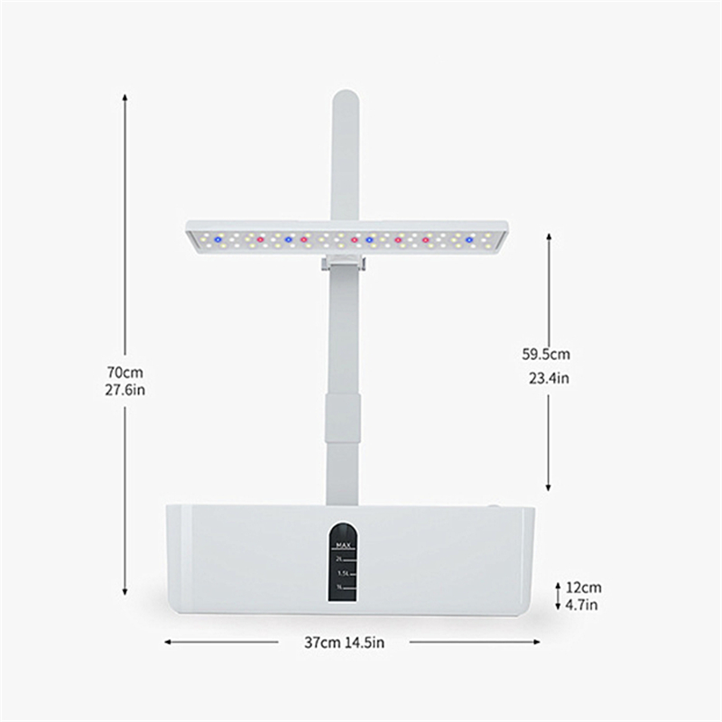 Hydroponique pour systèmes de culture hydroponique domestique, avec lumière de croissance Led, Machine de plantation intelligente Non toxique et sans sol, jardinage intérieur