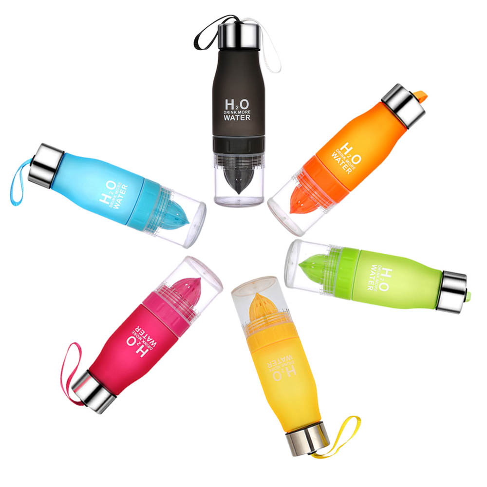 650ml vattenflaska plast frukt infusionsflaska infusionsanordning dryck utomhussport camping bergsklättring juice citron bärbar