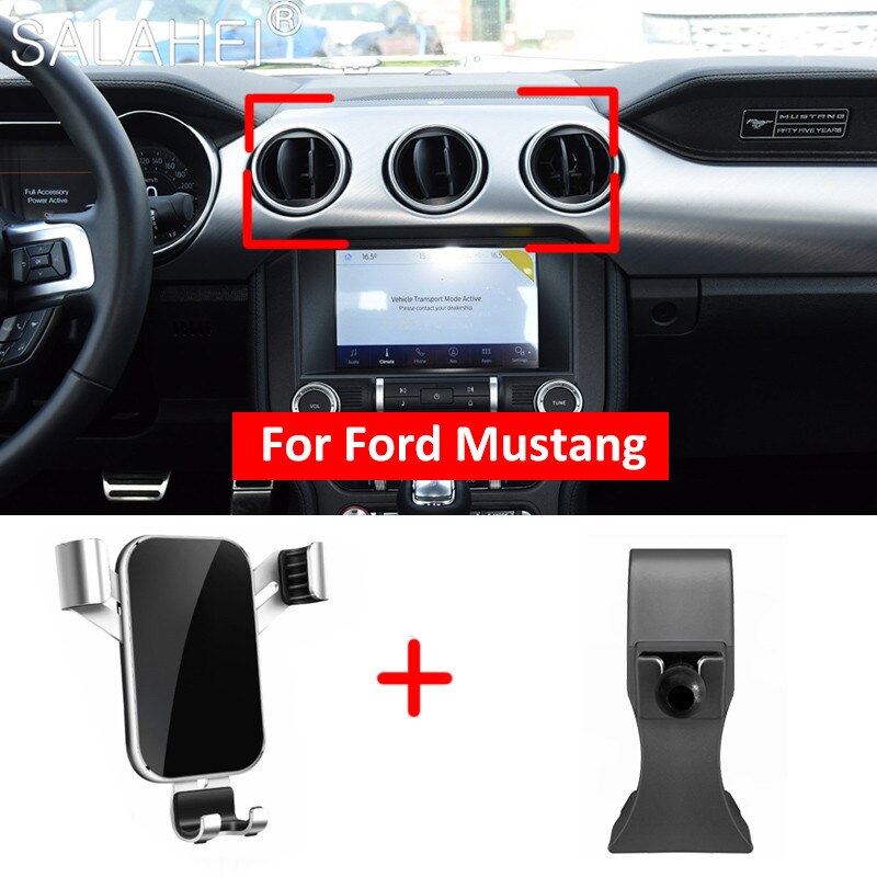Auto Mobiele Telefoon Houder Auto Air Vent Outlet Dashboard Mount Cradle Gps Voor Ford Mustang Auto mobiele Telefoon Houder
