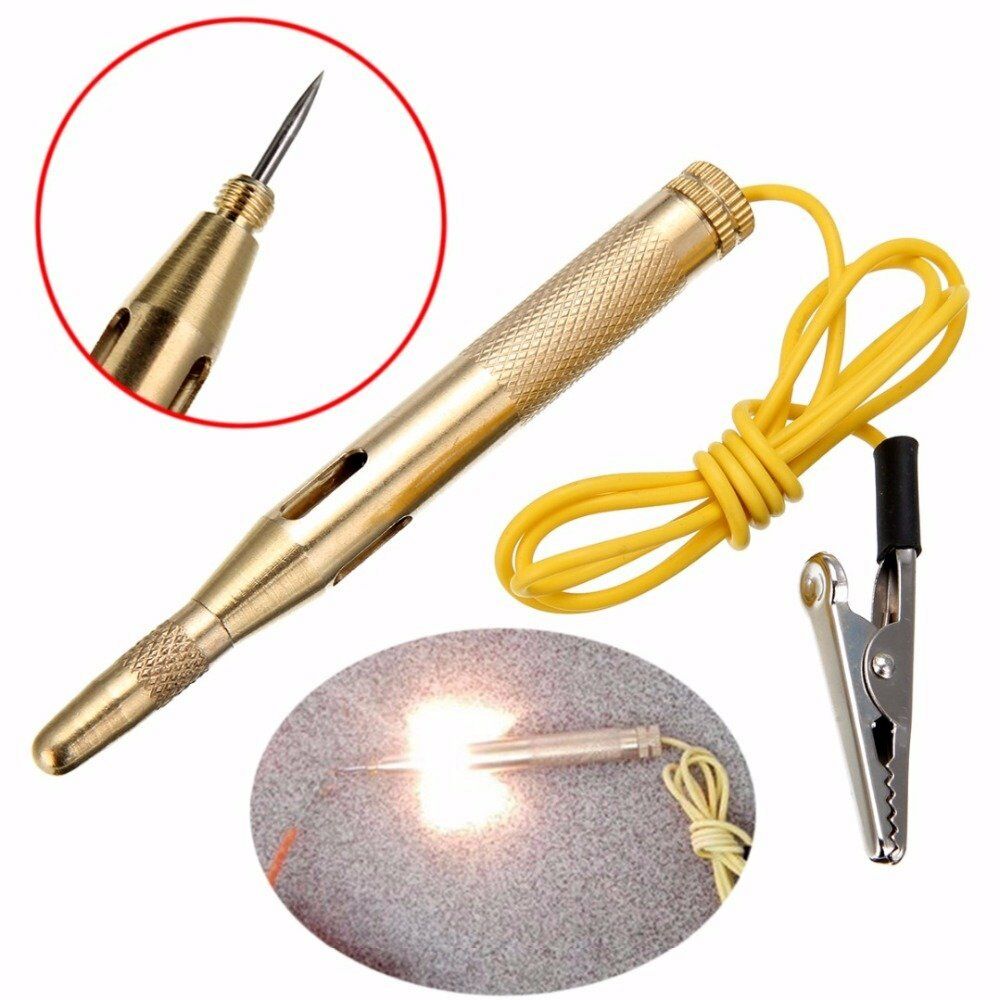 Lápiz probador de voltaje automotriz, lámpara de luz eléctrica para coche, lápiz de prueba, 6V/24V