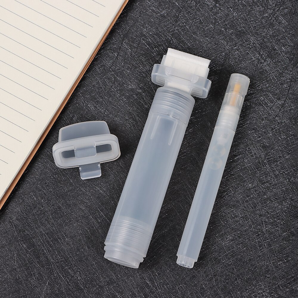 Plastic Refillable Empty Rod Ink Graffiti Pens Barrels Tube Transparent Repeatable Use Stationery Liquid Chalk Marker Accessory