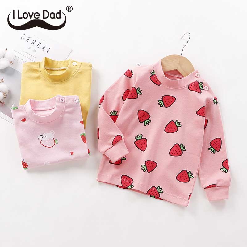 Fruit Gedrukt Baby Kleding Lange Mouwen Soft Cotton Kids Meisje Jongen T-shirt Lente Herfst Winter Baby Peuter Top Baby Tee