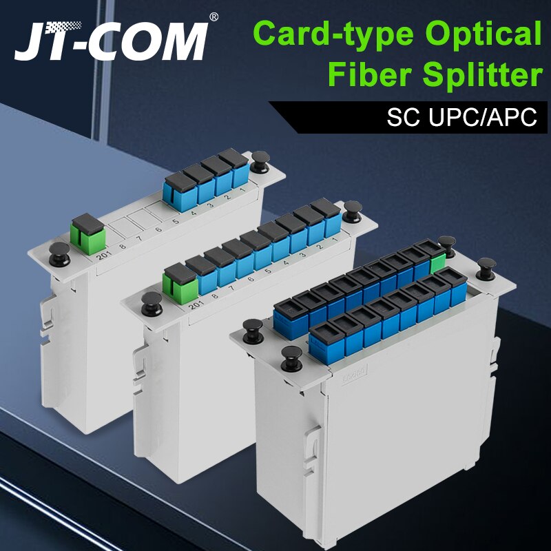 PLC Cassette Insertion Type SC APC 1x4 Fiber Optic Splitter 1x8 SC UPC Fiber Optical Box FTTH 1x16 PLC Splitter box