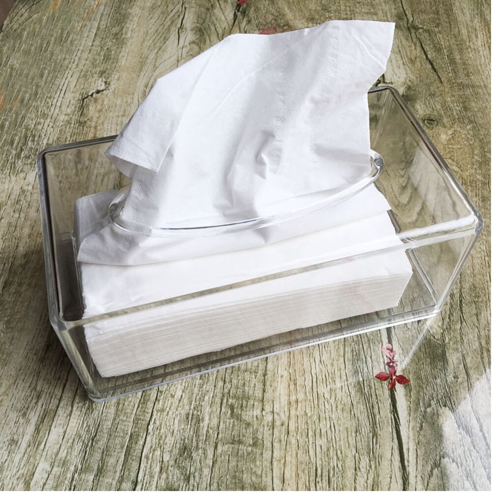 Modern Acrylic Facial Tissue Dispenser Box Cover / Decorative Napkin Holder TB009