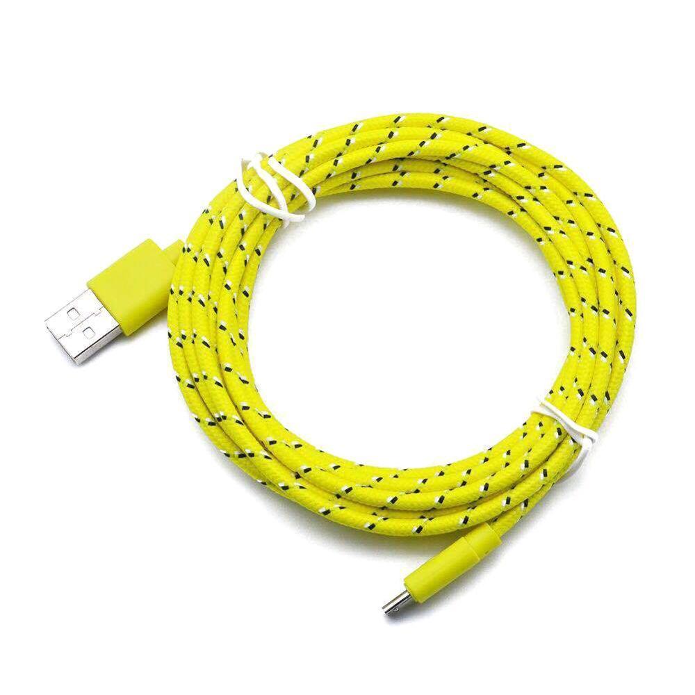 1m náilon trançado micro cabo usb sincronização de dados usb carregador cabo para samsung huawei xiaomi htc android telefone usb micro cabos: green