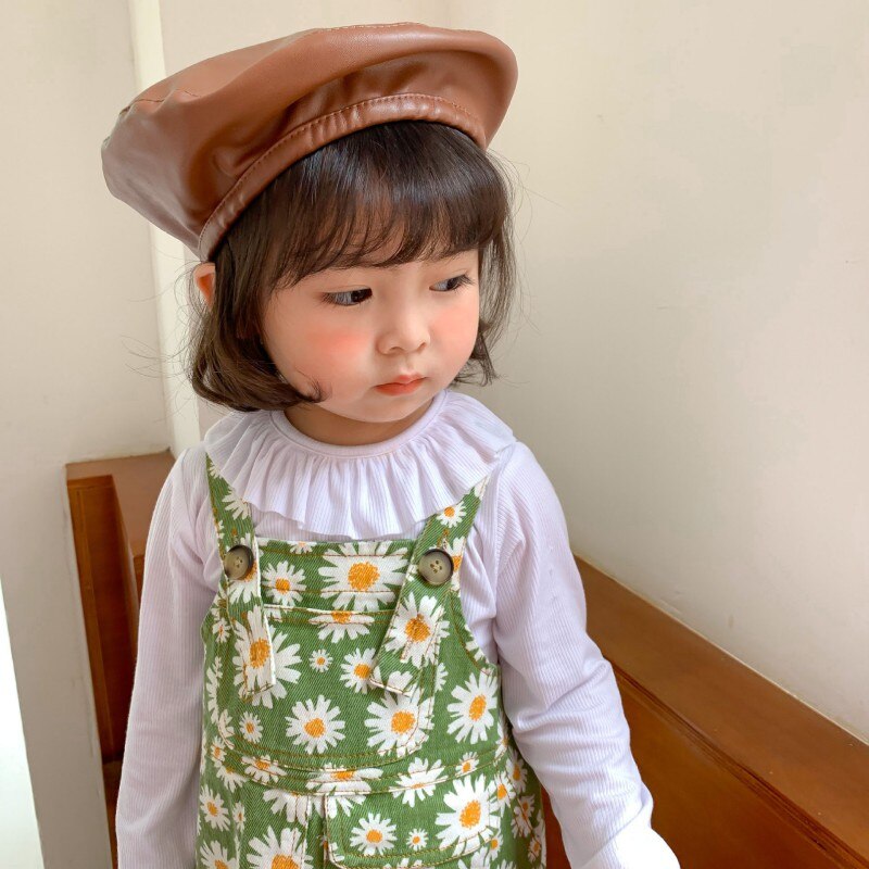 Herfst Baby Meisjes Blouse Stretch Top Kinderen Kids Lange Mouw Meisjes Kraag Onder Shirt Mode Lente Meisjes Tops