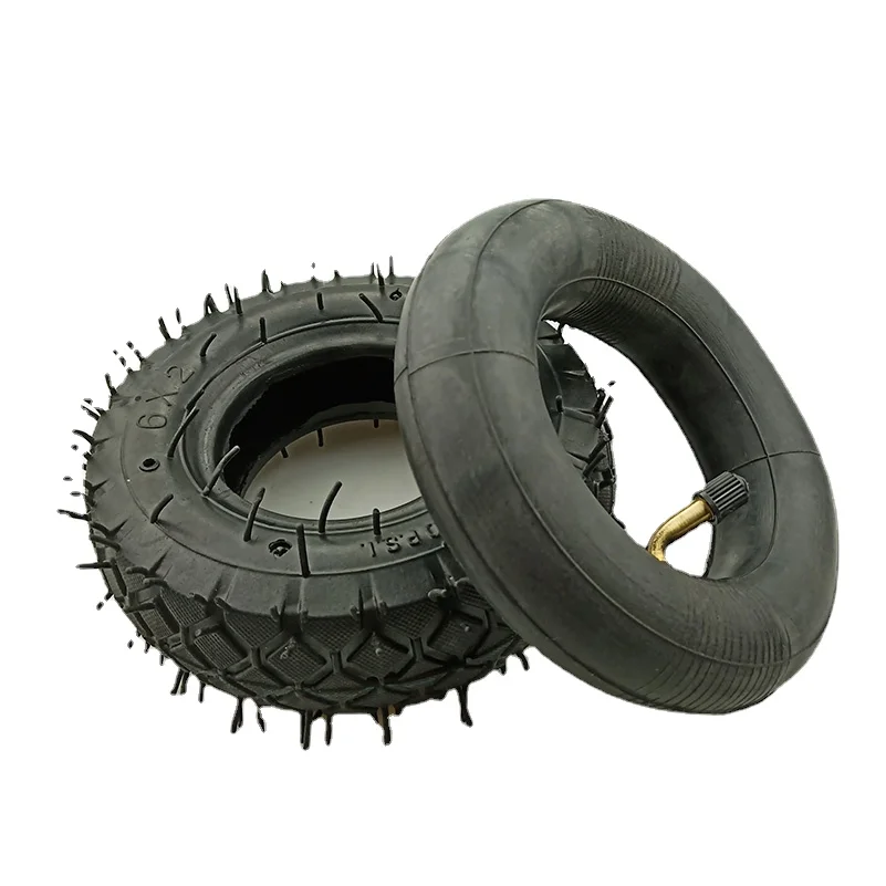 6 Inch Luchtwiel 6x2 Luchtband Met Lichtmetalen Hub voor Trolley, Trailer Casters 6 ''Elektrische Scooter Band en Binnenband