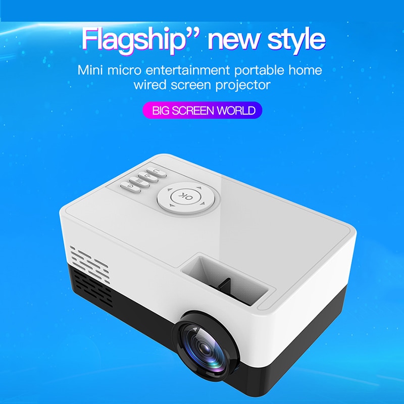 J15/S261 home projector mini portable LED mini projector supports 1080p full HD video projectors with remote control