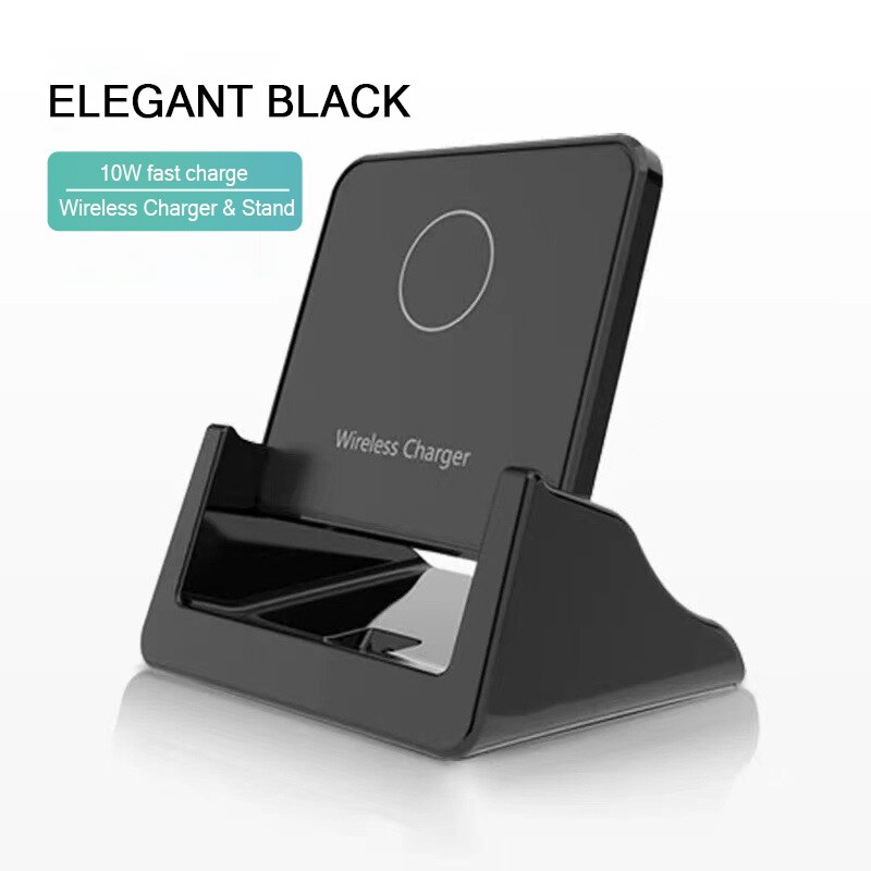 Fast Charging Wireless Charger Qi15w Holder For Phone Folding Charging Station For Iphone 13，12,11，For Xiaomi Samsung Oneplus: black 10w