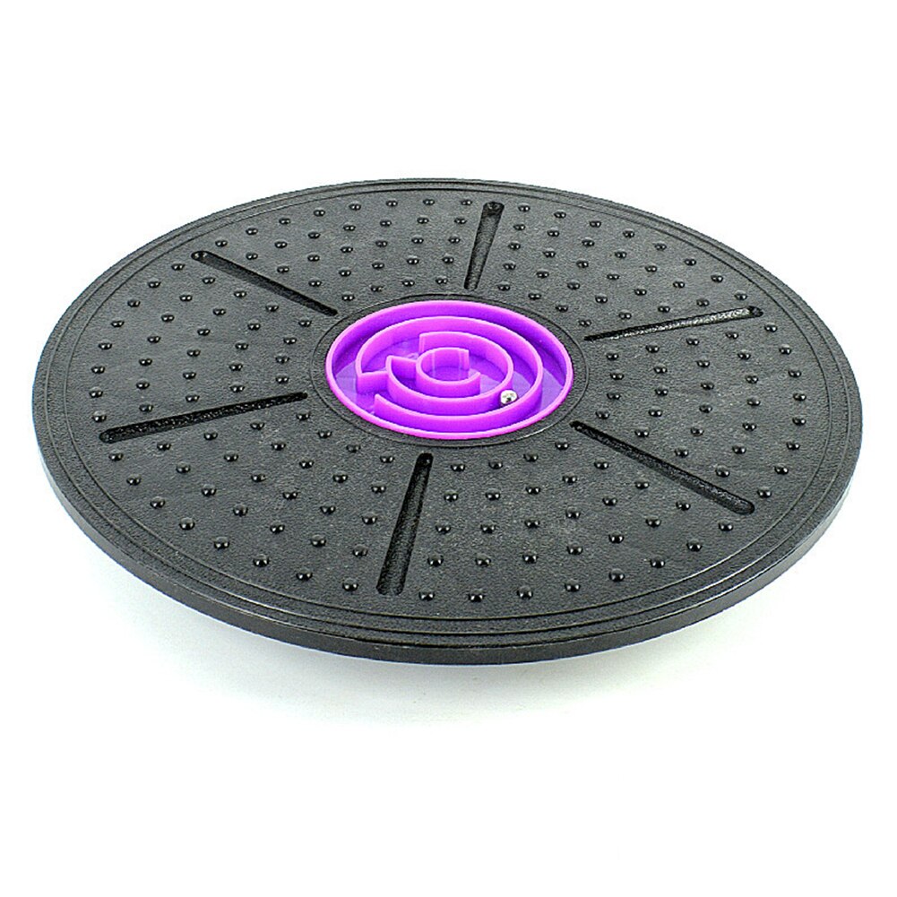 Yoga Fitness Balance Board 360 ° Rotatie Schijf Stabiliteit Met Doolhof Massage Abs Ronde Platen Voor Gym Thuis Taille Twist training: Purple maze