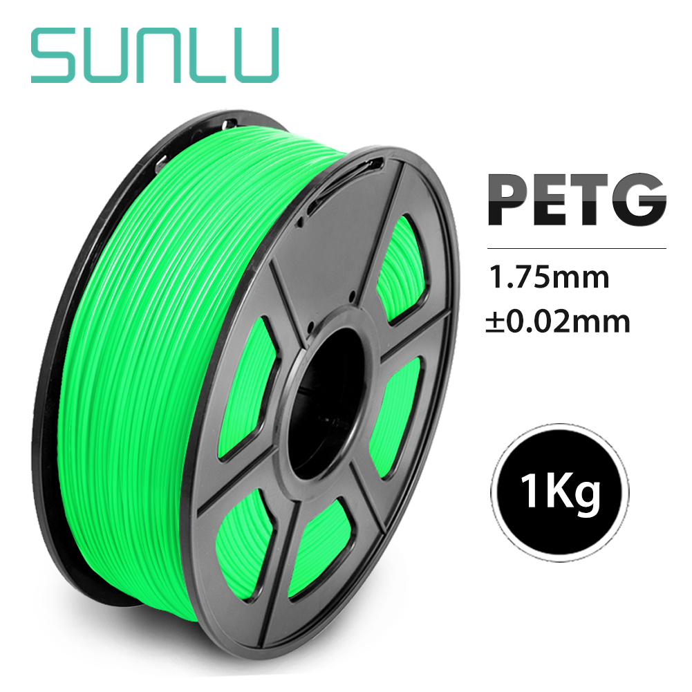 3D Printer Filament PETG 1.75mm 1KG/2.2LBS With Spool Translucence Consumablee Material PETG Filament 100% No Bubble