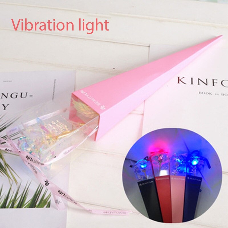 24K Gold Foil Rose Flower Artificial Rose Flower Box Exquisite Novelty Valentine's Day Romantic Flower Wedding: F