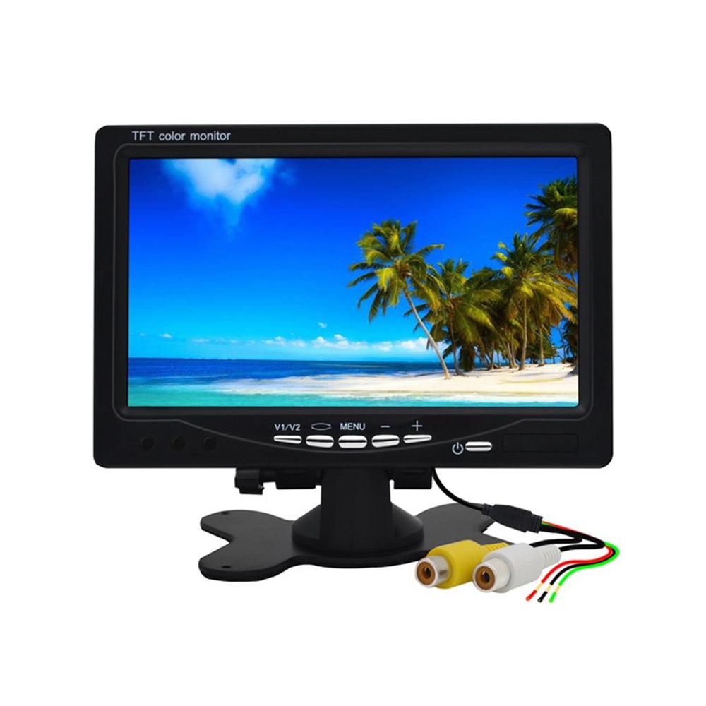 tenere sotto controllo da poggiatesta per auto da 7 pollici con Schermo per visione posteriore e telecamera di retromarcia con wi-fi per la retromarcia e la tv per auto