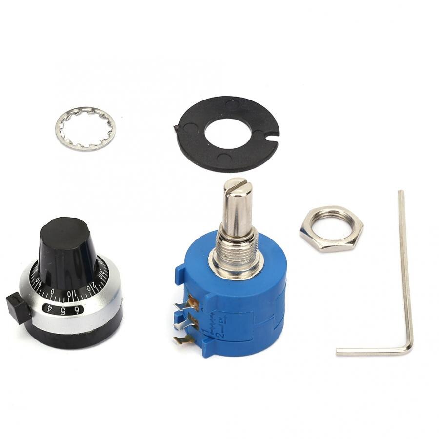 3590S-2-501L 2W Wirewound 500ohm Adjust Digital Control Switch Variable Resistor Knob Rotate Potentiometer Kit