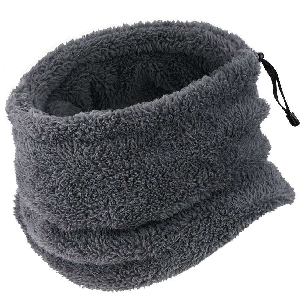 Vinter varmere nakke gamasje fleece bandana ansiktstrekk snowboard ski fotturer sykling løpe maske tube skjerf balaclava menn kvinner: Grå