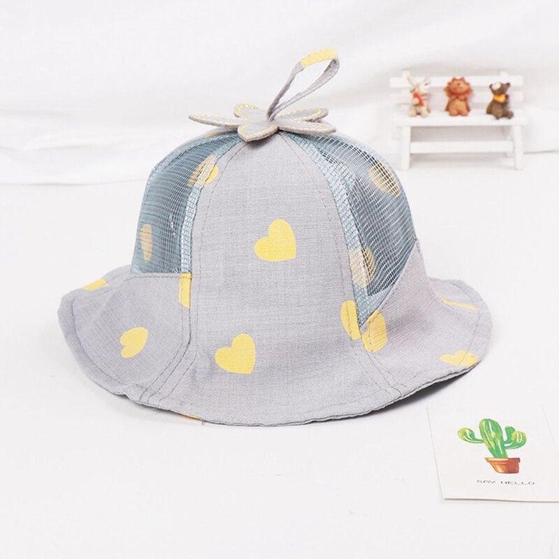 Zomer Leuke Emmer Hoed Kinderen Cartoon Katoen Zon Hoeden Kids Outdoor Brede Rand Uv-bescherming Caps Ademende Visser Cap Meisjes: C