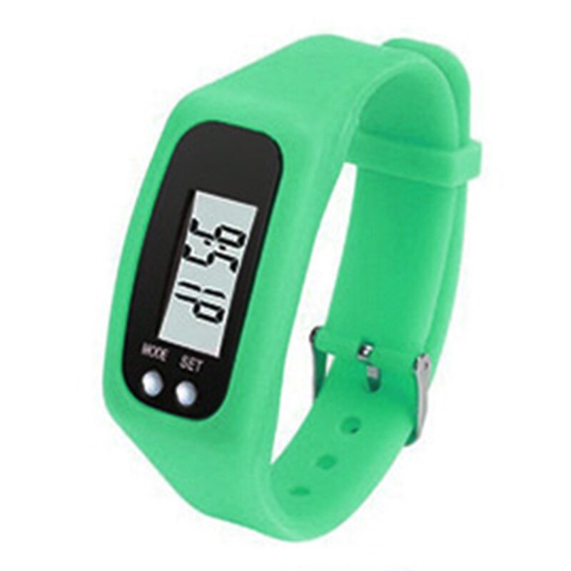 Digital LCD Schrittzähler Run Schritt Walking Distance Calorie Zähler Sport Uhr Armband YA88: Green