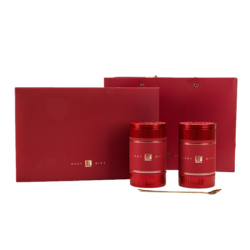 Emty Tea Box Tea Package Box Red Style Empty Box High-End Black... – Grandado