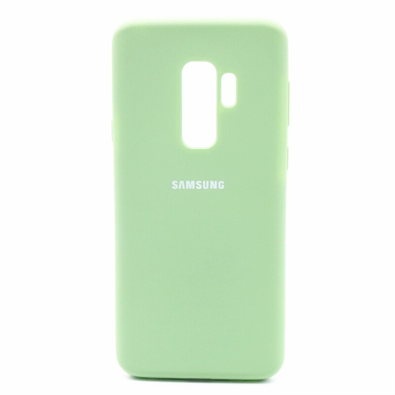 Funda de silicona líquida Original para Samsung Galaxy S9/S9 Plus, cubierta trasera de silicona blanda oficial para Samsung Galaxy S9/S9 Plus: Galaxy S9 / Green