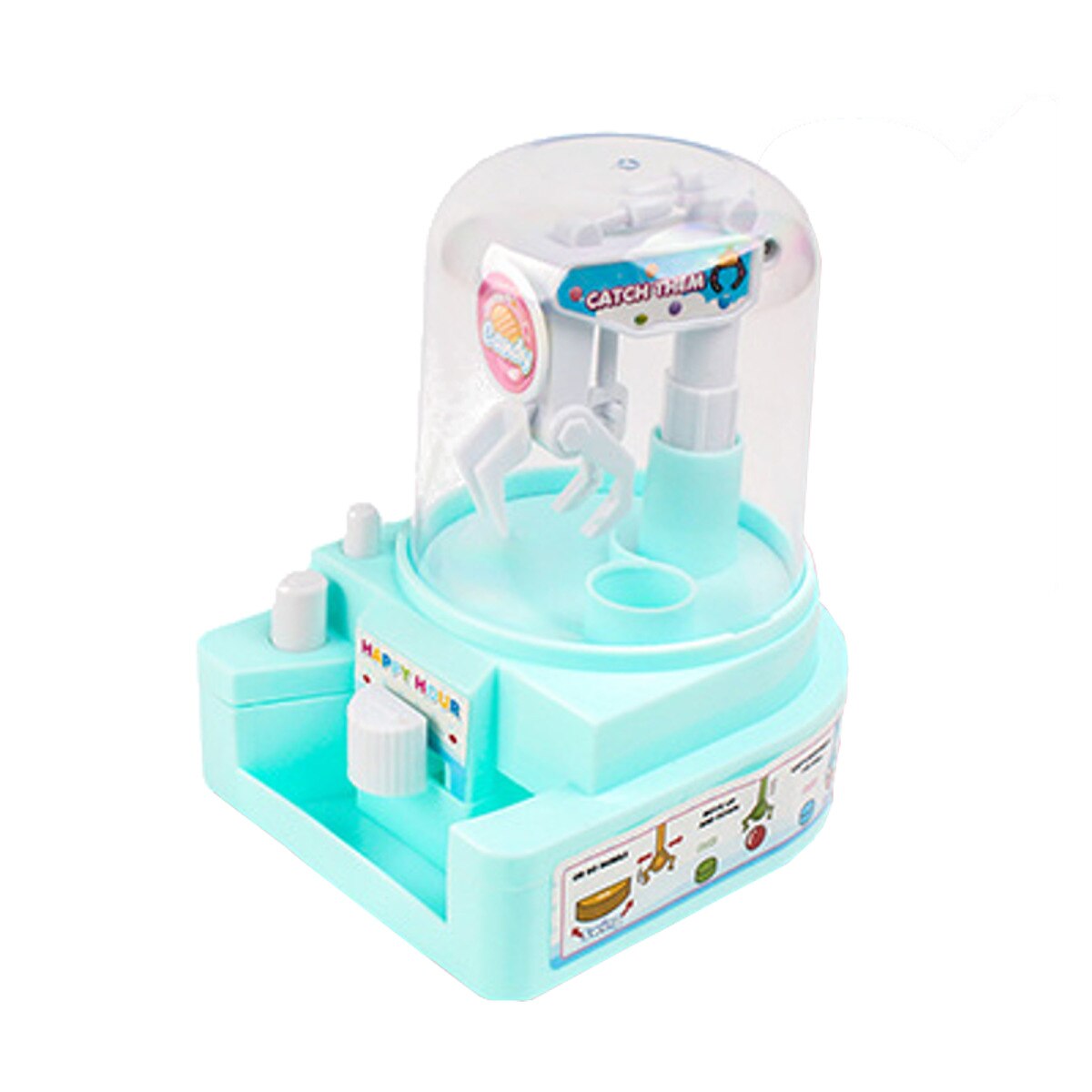 Mini Candy Grab Catcher Robot Arm Ball Crane Machine Handheld Claw Arcade Crane Catch Kids Toys