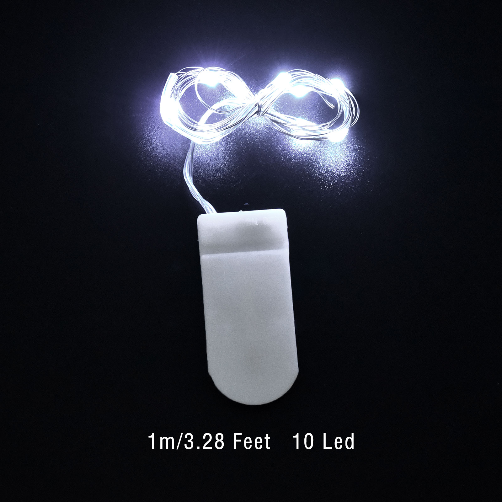 Guirlande lumineuse LED en fil de cuivre, 1/2/3M, étanche, batterie, pour bricolage, résine époxy, outils de moule, décoration de fête de noël et de mariage