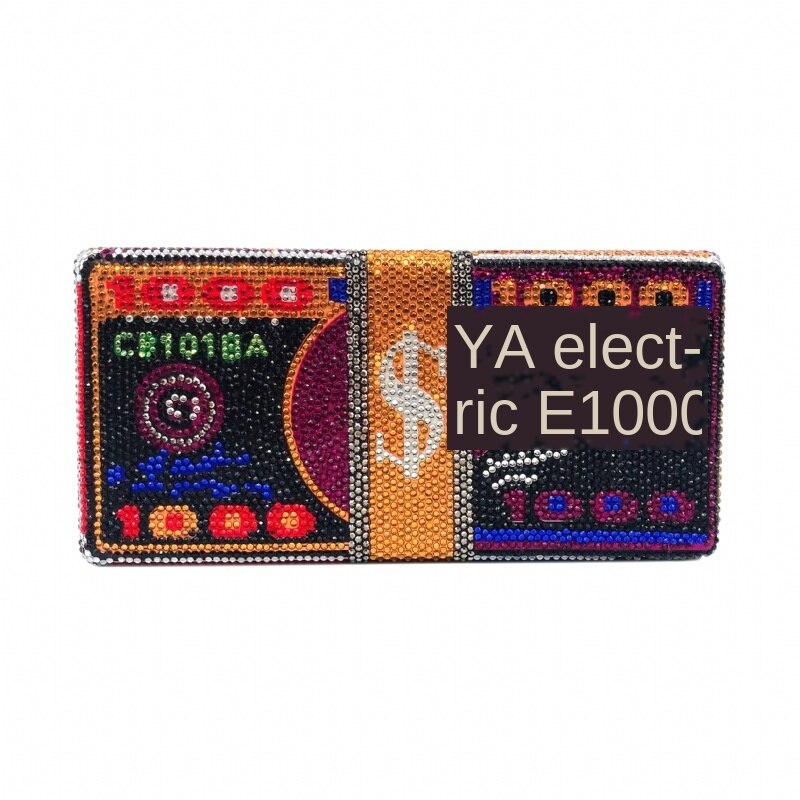 Diamond Evening Bag Is like a Dollar Drilling Bag Foreign Trade Banquet Square Hand Bag Dollars