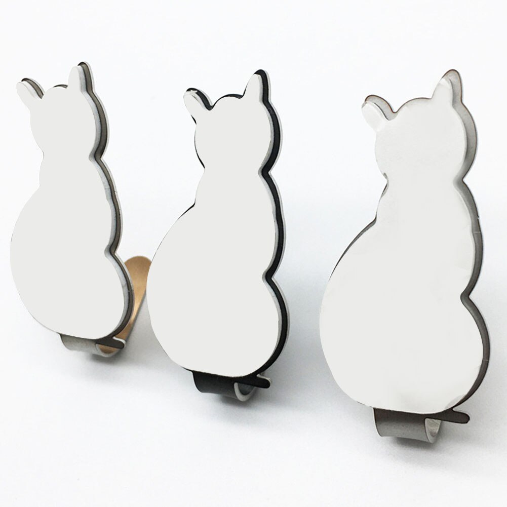 2 Stuks Sleutels Hanger Kat Staart Vormige Keuken Metalen Haak Sleutelhouder Muur Deur Hanger Decoratieve