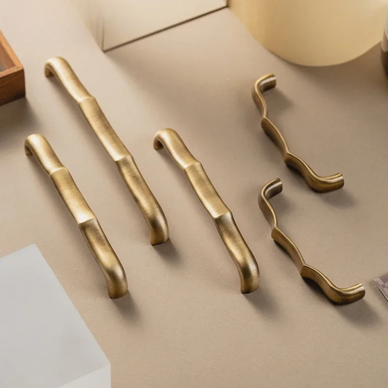 Antikke bronze messing skabsgreb retro garderobe skoskabe til skuffer køkkengreb tilbehør