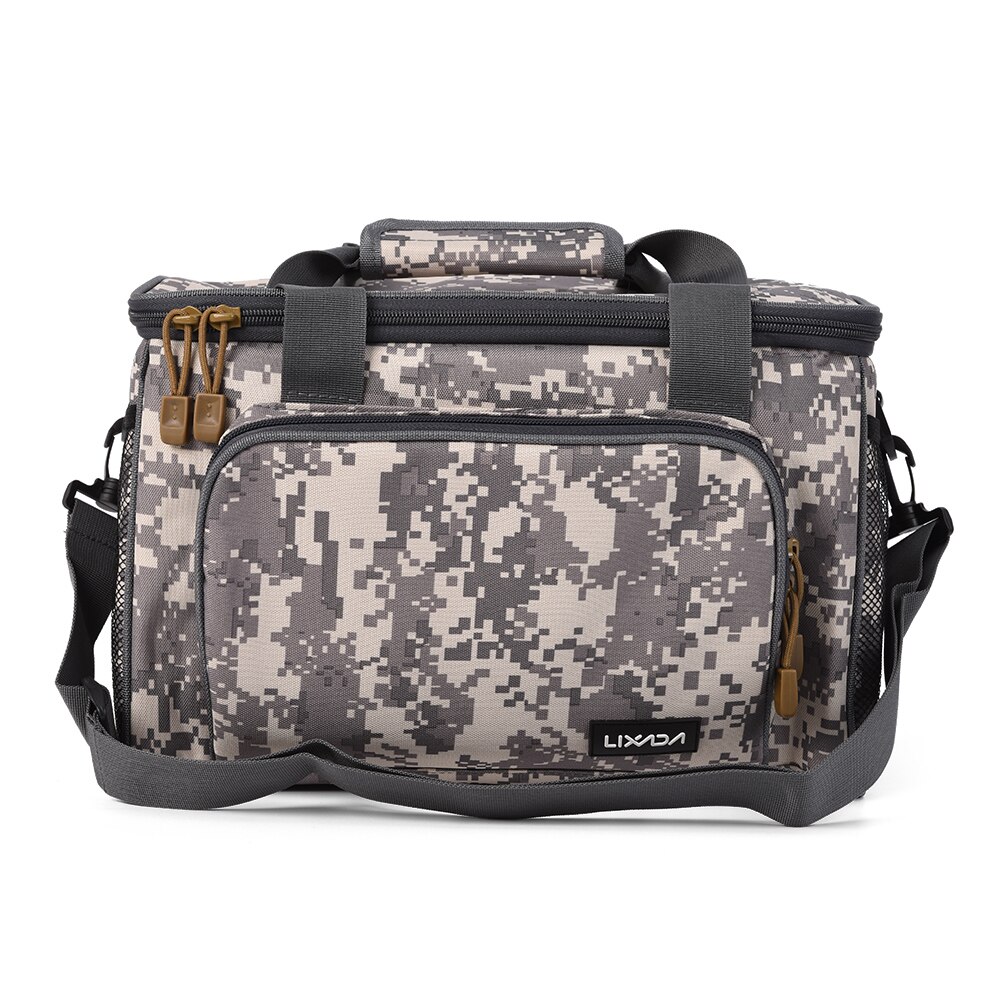 ILure Fishing Bag Multi-Purpose Waterproof Canvas Fishing Reel Lure Tackle Bag Outdoor Shoulder Backpack Fishing Gear Bag - View #7