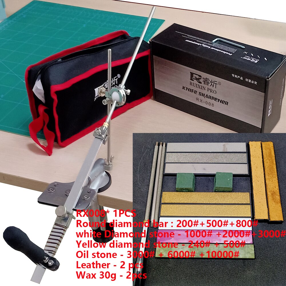 Iron Steel Home Kitchen Knife Sharpener Fixed Sharpening Tools Fix-Angle 120-10000Grit Stones Whetstone