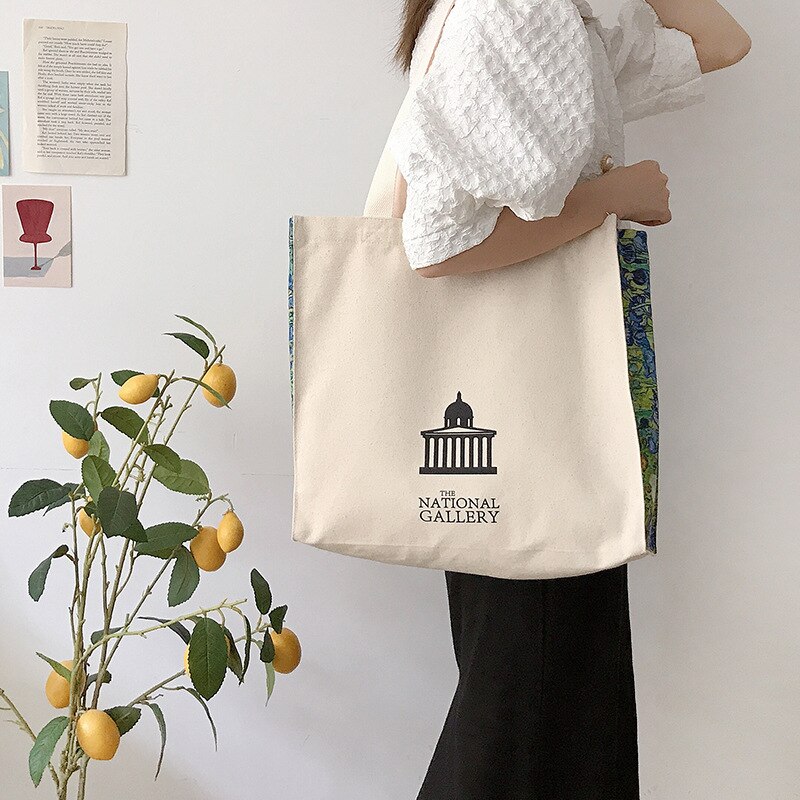 Vrouwen Canvas Boodschappentassen Vrouwelijke Liefde Filosofie Dagelijkse Schoudertassen Dames Olieverf Boeken Tas Handtassen Tote Voor Meisjes: C