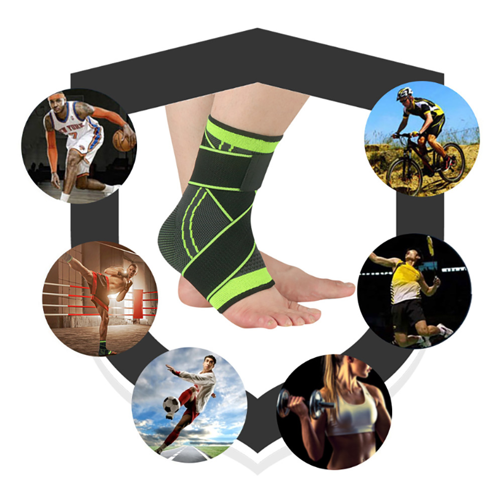 1PC nylon outdoor sports schutz männer und frauen sport vier-seitige elastische warme atmungsaktive ankle feste ankle schutz