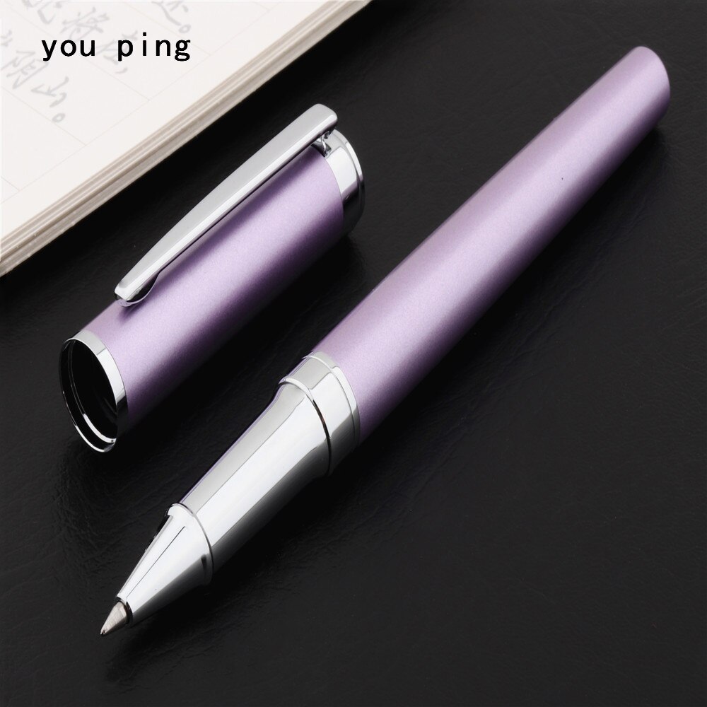 008 Purple Business office Medium Nib Rollerball Pen School student office stationery Ballpoint Pens