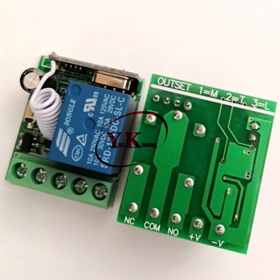 Timer Remote Switch DC12V Time Delay Ajustable RF Wireless Controller Power ON OFF Relay Contact Remote 5s 10s 15s time delay
