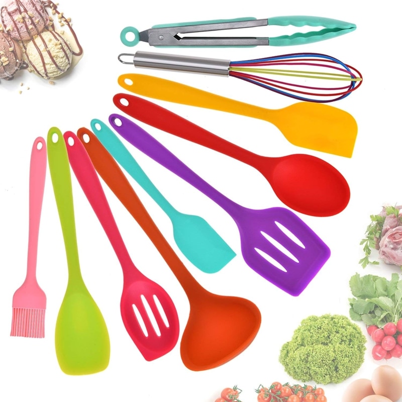 Ustensiles de cuisine antiadhésifs en Silicone, main de maman, outils de cuisson
