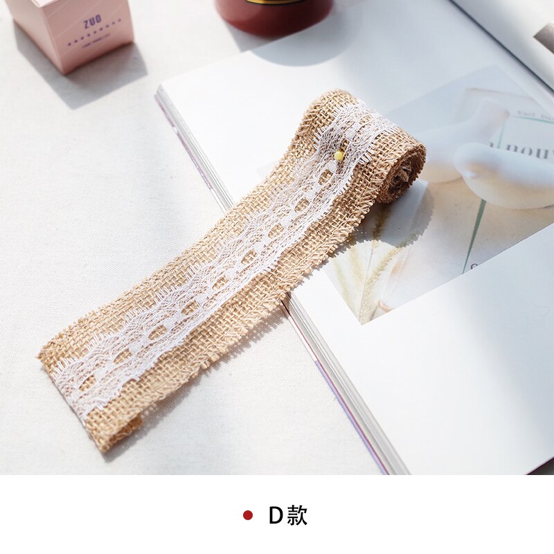 Vela de lino de encaje diy, Vela decorativa de lino para manualidades de encaje, embalaje de vela para aromaterapia, velas de material diy: lace linen D