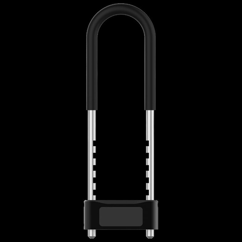 U Lock Fingerprint Lock Mechanical Key Waterproof Anti-Theft Bicycle Lock Motorcycle Lock for Office Glass Door Lock